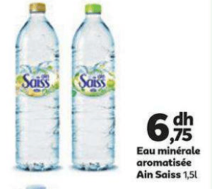 bouteille d'eau aromatisée avec 7 dosettes de Maroc