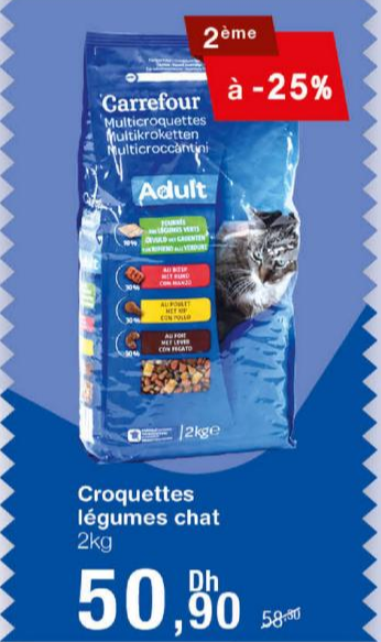 Promotion Croquettes Legumes Chat 2kg